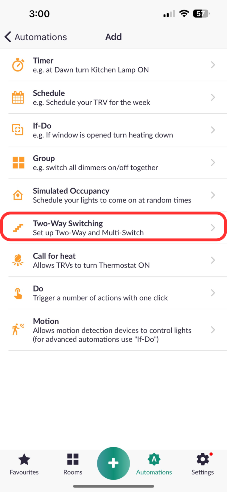 How to create a 2-WAY Switching Automation on the Lightwave Link Plus App?