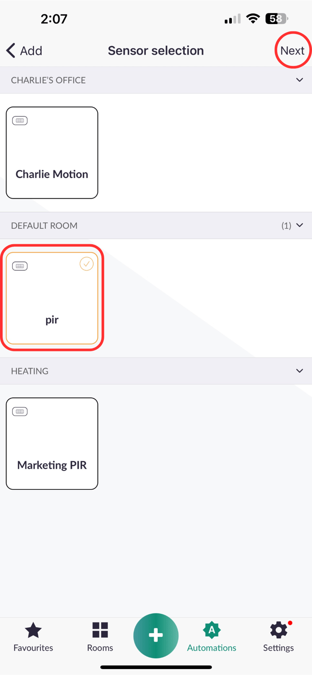 How to Create a Motion-Based Automation in the Lightwave App